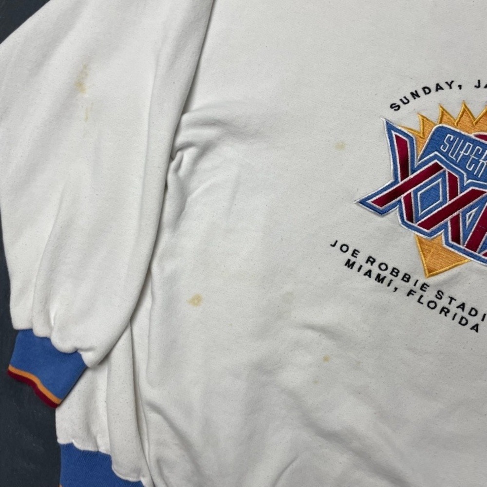 Vintage Super Bowl XXIX Crewneck Sweatshirt Mens XXL White 1994 Starter - Picture 5 of 12